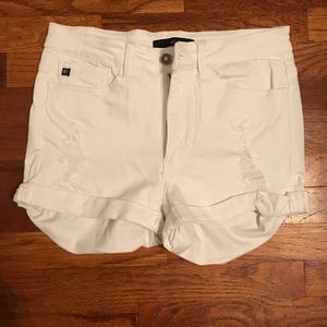 White high waisted Kan Kan shorts